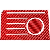 Resim 2 Adet / Takım Karbon Fiber Araba Merkezi Kontrol Saklama Kutusu Yuvası Mat Dekoratif Etiket Toyota Tundra 2014-2018, Sol Ve Sağ Sürücü Evrensel Kırmızı 1 Adet 