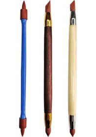 Resim Dancemonkey Çift Uçlu Çömlekçilik Gravür Silikon Kalem 3 Adet / Set 