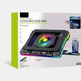 Resim Storemax Gaming Laptop Notebook Soğutucu Stand Telefon Tutucu Stant 2200RPM Rgb Işıklı LED Display 