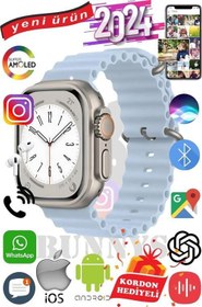 Resim General Mobile GM 20 Uyumlu Akıllı Saat ULTRA MAX 2024 Kordon Hediyeli Amoled Ekran 