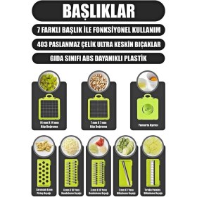 Resim Tekno Trust Doğrayıcı Dicer Patates Sebze Küp Rende Mandolin Dilimleyici Jülyen Mutfak Chopper 