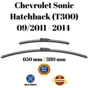 Resim Chevrolet Sonic Hb Hatchback T300 2011 2012 2013 2014 Uyumlu Ön Cam Muz Tipi Silecek Süpürgesi Seti 650/380mm Silbak 
