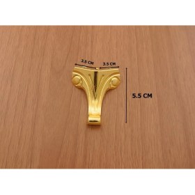 Resim Azm Hırdavat Moda Çeyiz Süs Sandıkları Için Minik Lükens Ayak (5.5 Cm) 10 Adet Altın (Sarı) 