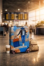 Resim Bag & Go Store Valiz Koruyucu Kılıf Esnek Likralı Bavul Kılıfı Çizilmelere Karşı Koruma 