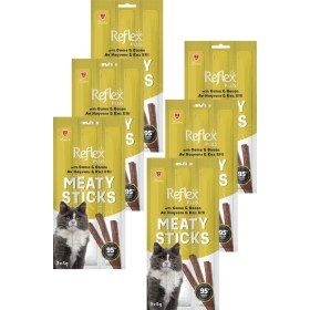 Resim Meaty Sticks Av Hayvanı Ve Kaz Etli Kedi Ödül Çubuğu 3x5gr Altılı Paket 