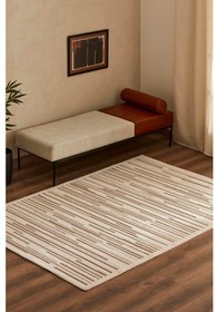 Resim Kaşmir Halı 7/24 Iskandinav Greata Bej 80X300 CM Salon Mutfak Halısı Yolluk Kilim 