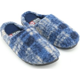 Resim Gezer Erkek Kışlık Rahat Taban Ev Bahçe Gondol Terlik Lacivert 