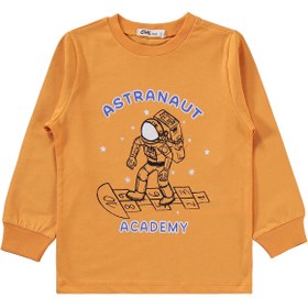 Resim Civil Boys Astronot Baskılı 2-5 Yaş Pijama Takımı - Turuncu - Turuncu / 2-3 Yaş 
