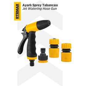 Resim RTRMAX RHG1004 Ayarlı Sprey Tabancası - 3 Aparatlı 