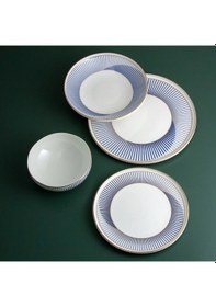 Resim Jumbo Luna Fine Bone 24 Parça 6 Kişilik Yemek Takımı 