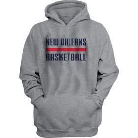 Resim Usateamfans New Orleans Basketball Hoodie 