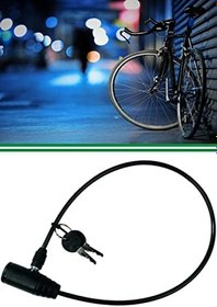 Resim Bisiklet Motor Kilidi Anahtarlı Çelik Halatlı Kilit 65 Cm 1410 