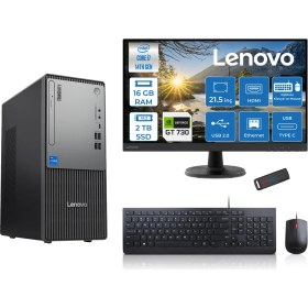 Resim Lenovo Thinkcentre Neo 50T Gen5 Intel Core I7 14700 16GB Ddr5 2tb SSD 21.5 Inç Monitör Freedos Nvidia GT730 4gb Masaüstü Bilgisayar 7302112UAS0GL00F04 + Zetta Flash Bellek 