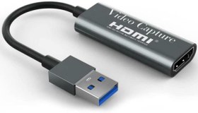 Resim Coverzone 4k Usb 3.0 Capture Video Yakalama Adaptörü Hdmi to Usb 4K 1080P 60FPS Akış Öğretim Video Konferans veya Canlı Yayın için Oyun Yakalama Kartı 