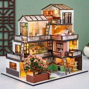 Resim DIY Ahşap Mini Ev Yapım Modeli Seti, El Becerilerini Geliştirmek İçin El Yapımı Sanat Evi, Yetişkin Doğum Günü Hediyeleri, Sevgililer Günü Hediyeleri ve Noel Hediyeleri İçin Çok Uygun. Yapıştırıcı/Pil Yok 