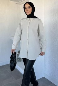 Resim Tesettür Klasik Tunik Taş TZL-P-00020575 