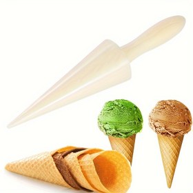 Resim 1 Quart Plastik Dondurma Korneti Kalıbı Ergonomik Saplı - El Yapımı Elektriksiz Tatlı Koni Yapıcı için Ev Yapımı Dondurma, Vafel Konileri ve Dondurmalı Çubuklar - Dayanıklı Mutfak & Restoran Aracı, Ev Yapımı Dondurma Aleti | Koni Şekilli Kalıp | Plastik Yapı 