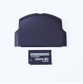 Resim Psp Slim Kapak Ve Memory Stick Pro Duo Adaptör Çevirici 2000 3000 Uyumlu 