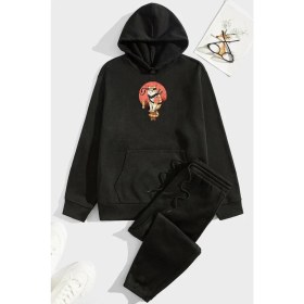 Resim Trendypassion Unisex Shinobi Kedi Baskılı Eşofman Takımı 
