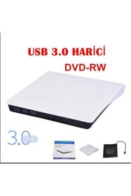 Resim POP-UP Harici Taşınabilir Usb 2.0 & 3.0 Dvd-rw Beyaz 