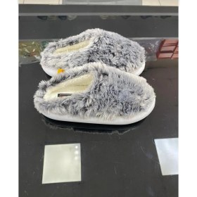 Resim Akınalbella Mor Peluş Kadın Ev Terliği Yumuşak Kaymaz Taban ile Günlük Kullanım İçin Rahat 