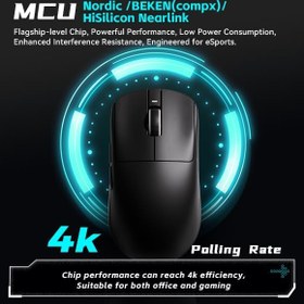 Resim ATK VXE Dragonfly R1 Serisi Kablosuz Oyun Faresi - Ultra Hafif (48-55 g), PixArt PAW3395/3395 SE Sensörü, 26.000'e kadar ayarlanabilir DPI (R1 SE+, Beyaz) 