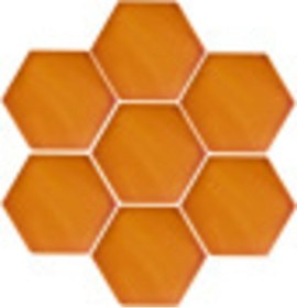 Resim Armada Çini 15x17 Cm Düz Karamel Altıgen Seramik 