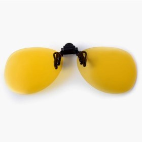 Resim Damla Model Polarize Antifar Sarı Renk Gece Görüş Gözlük Klipsi 