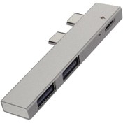 Resim Techmaster Macbook Pro Air Için 2x Usb 3.0 Type-c Şarj Hub Adaptör Çevirici 
