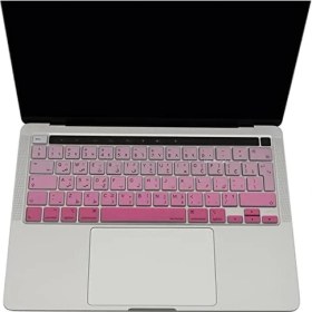 Resim Storemax Pro Klavye Kılıfı 13 Inç M1-M2 Uk Arapça Baskı A2338 2289 2251 2141 Uyumlu Gradient Pembe 