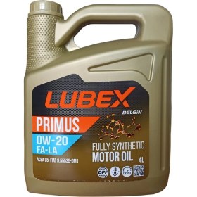Resim Lubex Primus 0W-20 FA-LA 4 Litre Motor Yağ ( Üretim Yılı: 2022 ) 