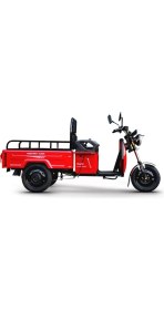 Resim Skyjet Cargo Trıo Elektrikli Moped Kırmızı 