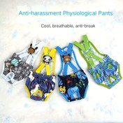 Resim 1 adet Sevimli Karikatür Köpek Bezi Arka Kayışlı, Yavru Köpekler için Polyester Köpek Bezi, Doğum Köpeği Bezi, Kadın Köpekler için Rahatsızlık Önleyici Köpek Bezi 