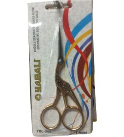 Resim Nakış Makası Kuğulu Dekoratif Makas Altın Ybl-044 Model 10 