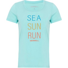 Resim Merrell Motto Kadın Mavi Tişört 
