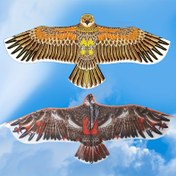 Resim Büyük Kartal Rüzgarı, 110.01cm - Dayanıklı Polyester, 30.0metre Kordon, Canlı Kahverengi ve Altın Tüy Tasarımı, Açık Hava Plaj ve Park Aktiviteleri için İdeal, Açık Hava Eğlence Ekipmanı | Gerçekçi Rüzgar Tasarımı | Dayanıklı Rüzgar Malzemesi, Rüzgar Uçuşu 