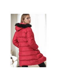 Resim Z6760 Dewberry Bayan Kaban-düz Bordo Düz Bordo 