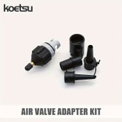 Resim KOETSU SUP Pompası Adaptörü Şişirilebilir Tekne Hava Pompası Hava Valfi Adaptörü Kiti Paddleboard Hava Nozulu Çok Fonksiyonlu Dönüşüm Başlığı Hava Adaptörü 3 Hava Valfi Nozulu ile 