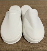 Resim PRİVATE 100 Çift Çift Kat Polyester Havlu Süslenebilir Lohusa Terliği Kalın Sünger Taban Otel Banyo Terlik 