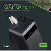 Resim Powerway TX80 80000 mAh Powerbank Fenerli Taşınabilir Şarj Aleti 