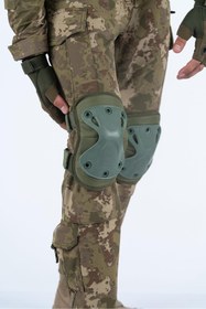 Resim BİKATEX Bikatex Dizlik Dirseklik Koruyucu Takım Bisiklet Paten Kaykay Askeri Dizlik Dirseklik Takım Seti - 0 