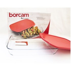 Resim Paşabahçe Silikon Kapaklı Dikdörtgen Borcam Tepsi 59124 