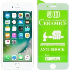 Resim Apple Uyumlu iPhone 7 Plus Tam Kaplayan Ekran Koruyucu 9D Seramik Cam (424070773) 