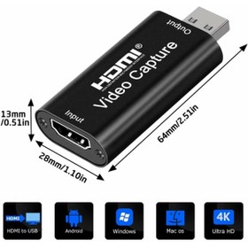 Resim Techmaster 4k Usb Hdmi Video Capture Ps3/4 Xbox Canlı Yayın Video Paylaşım 