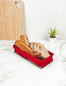 Resim Finehome Siera Büyük Ekmek Sepeti Kırmızı 