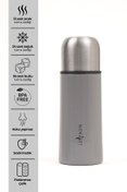 Resim Le Paon 300 ml Mama Termosu Paslanmaz Çelik Tek Tuşla Açılır Sızdırmaz 12 Saat Sıcak BPA Free 