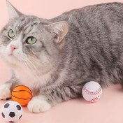Resim 3/6/9 Etkileşimli Kedi Topları - Küçük Irklar İçin Rastgele Renklerde (Turuncu, Siyah ve Beyaz, Kırmızı ve Beyaz) Yumuşak ve Dayanıklı Kauçuk Oyuncaklar - Oyuncu Etkileşim ve Bilişsel Stimulation İçin - Kedi Oyuncakları, Oyuncu Evcil Hayvan Aksesuarı, Oyuncu Evcil Hayvan Tasarımı, Esnek Evcil Hayvan Oyuncak, Pil Olmadan 