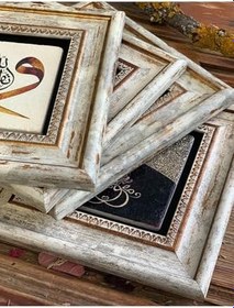 Resim Oscar Stone Decor Nazar Boncuğu Çerçeveli Taş Duvar Dekoru 20X20 Cm Cdd-40-1028 