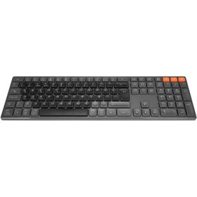 Resim Everest KB-2610 Siyah/Gri 2.4G+BT1+BT2 üçü bir arada 3 in 1 Q Kablosuz klavye 