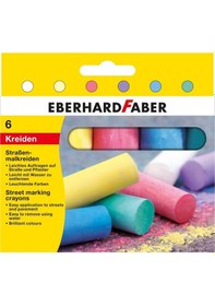 Resim Eberhard Faber Sokak İşaretleme Tebeşiri 6 Renk 